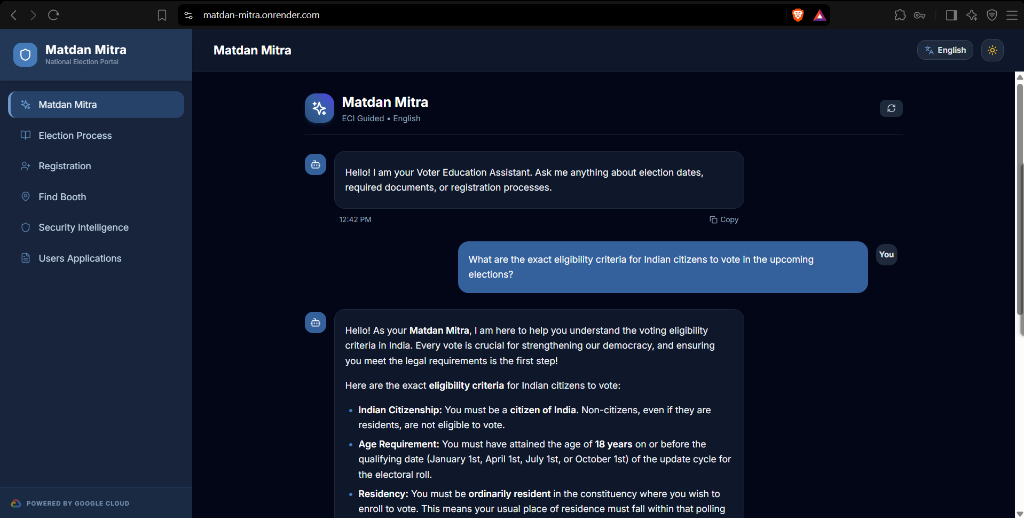 Matdan Mitra – Civic AI & Election Integrity Platform